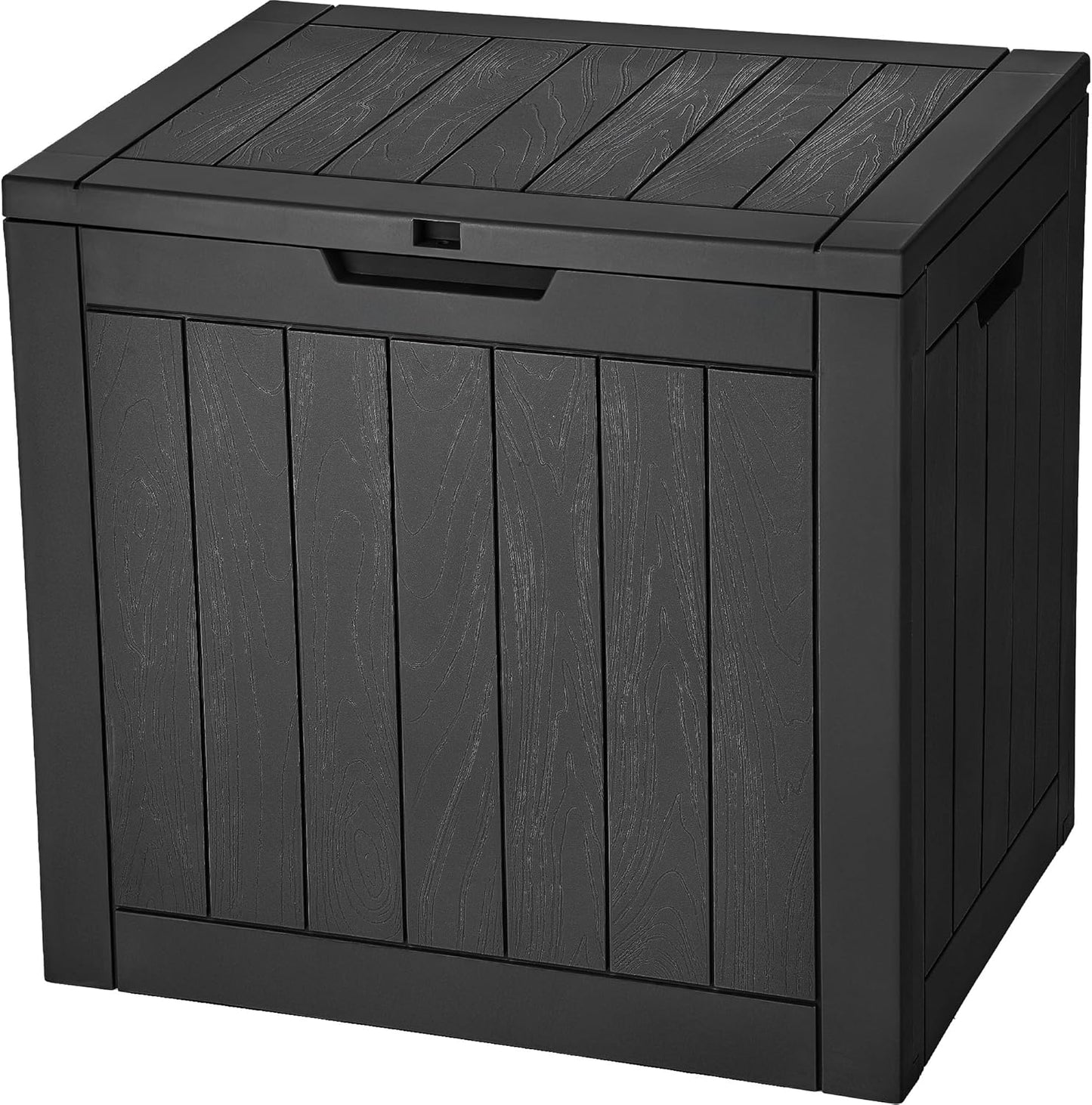 YITAHOME 30 Gallon Outdoor Storage Box - Waterproof Resin with Lockable Lid | Black for Patio & Garden