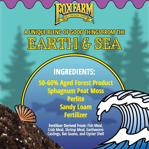 FoxFarm Ocean Forest Potting Soil - Light, Aerated Texture for All Container Plants | 1.5 Cu Ft
