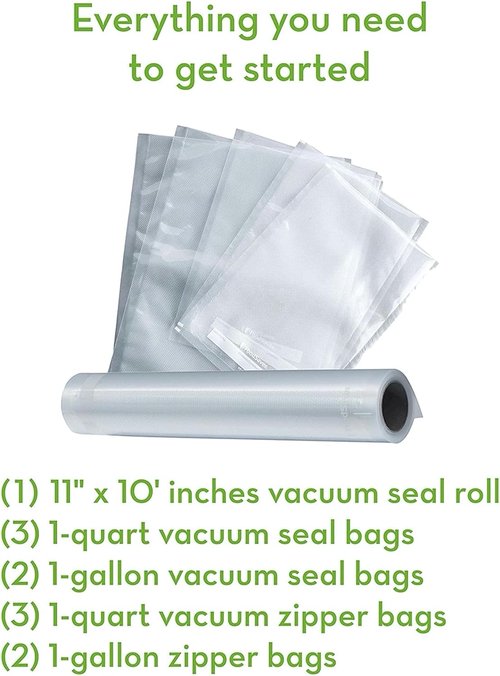 FoodSaver Vacuum Sealer Machine - Airtight Food Storage & Sous Vide with Bags & Handheld Sealer | Black