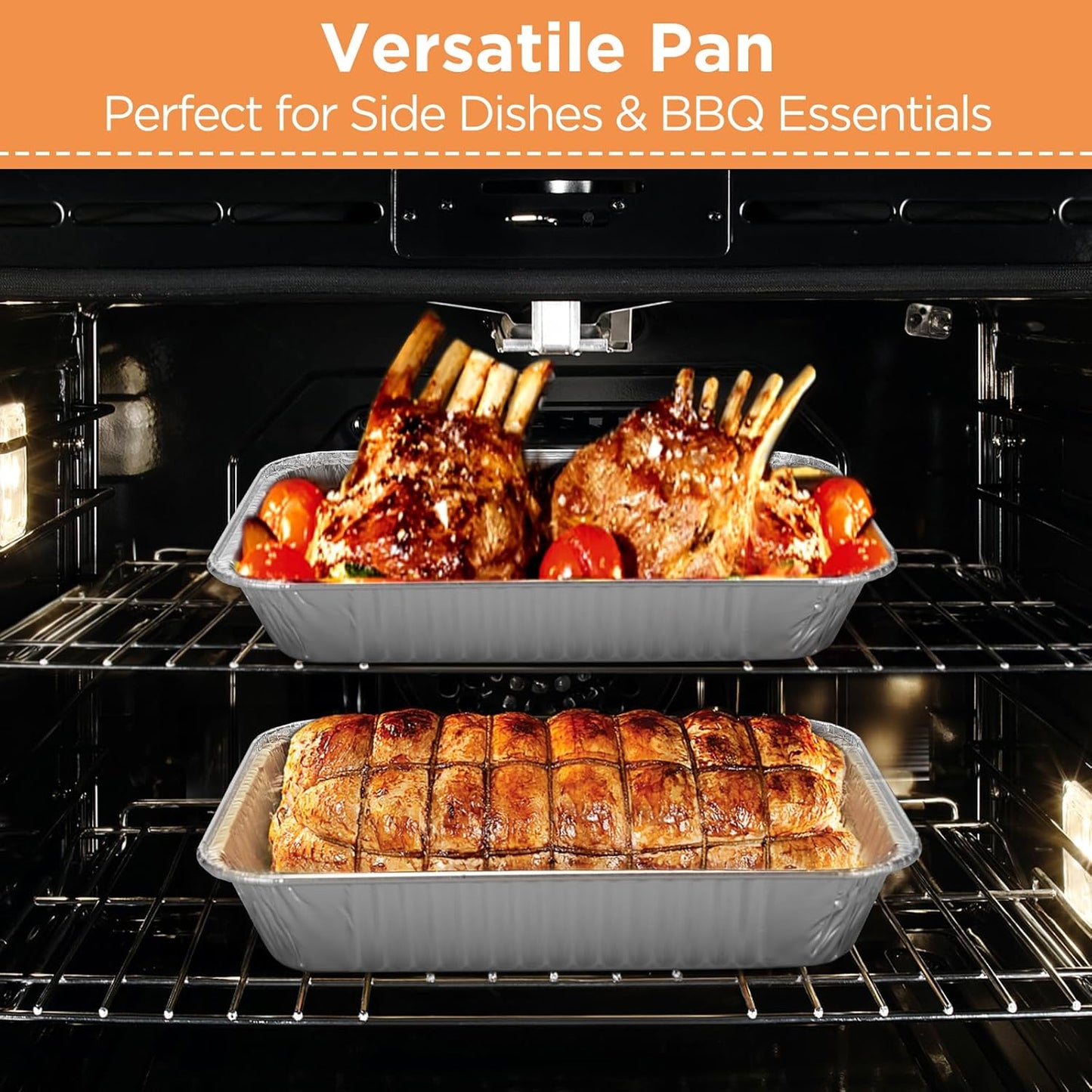Weber - 20 Pack Drip Pans for Spirit, Q, Genesis & Genesis II Grills - Disposable Aluminum Foil Grease Trays (6 x 1.4 x 8.6 Inches)
