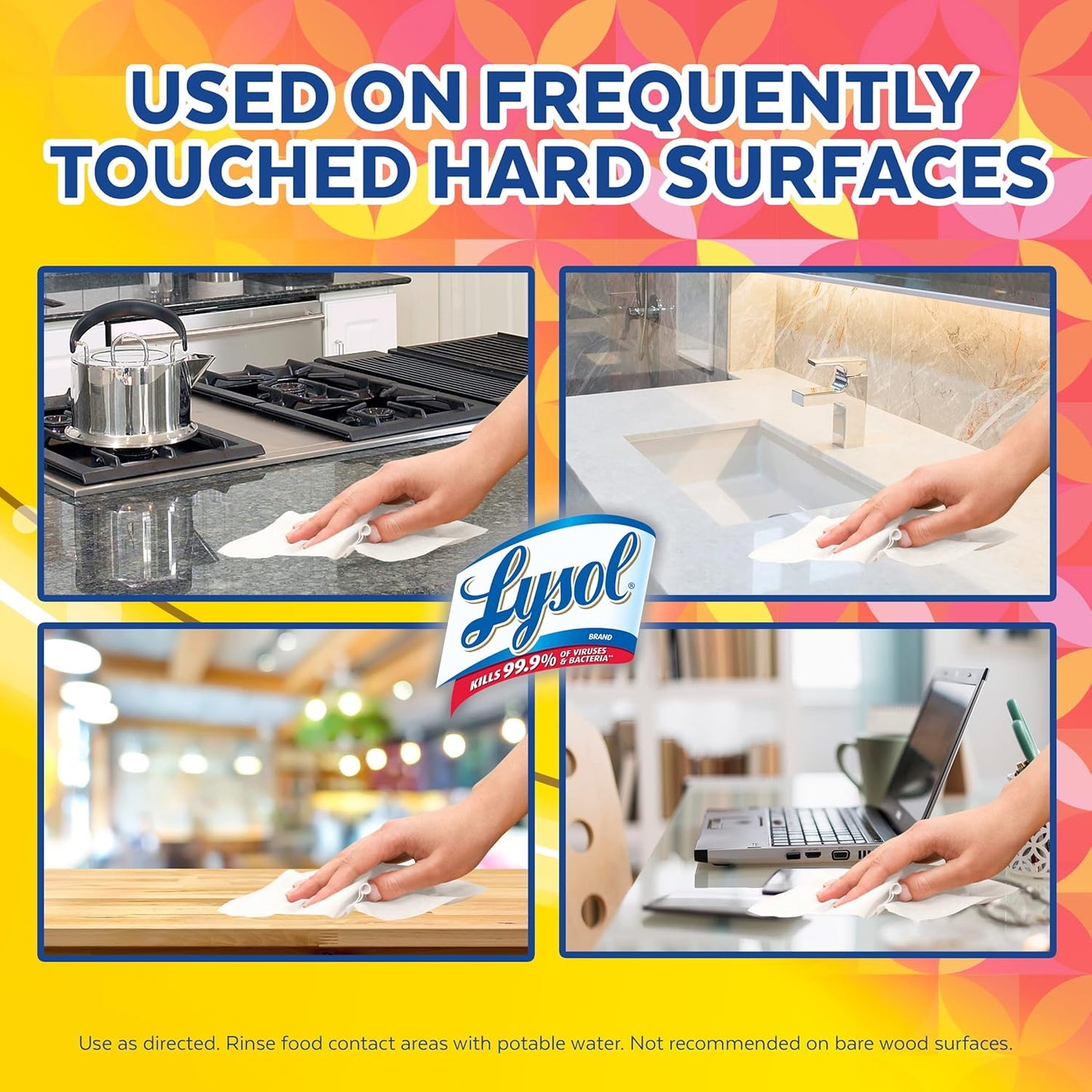 Lysol Disinfectant Wipes - Multi-Surface Antibacterial Cleaning Wipes | 3-Pack Mixed Fragrance