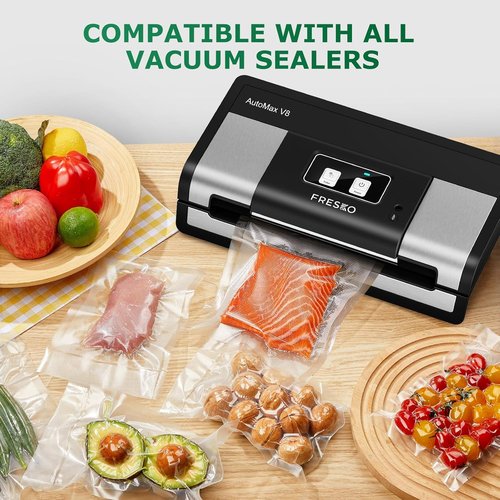 FRESKO Vacuum Sealer Bags Rolls - 11" x 20' | Heavy-Duty BPA-Free Food Storage & Sous Vide Bags