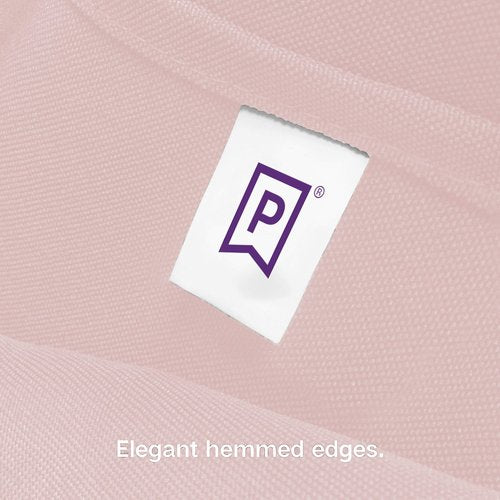 Gee Di Moda Square Tablecloth - 52 x 52 Inch Pink Table Cloth for Small Square or Round Tables - Heavy Duty Washable Fabric - for Buffet Table, Holiday Party, Dinner, Wedding & Baby Shower