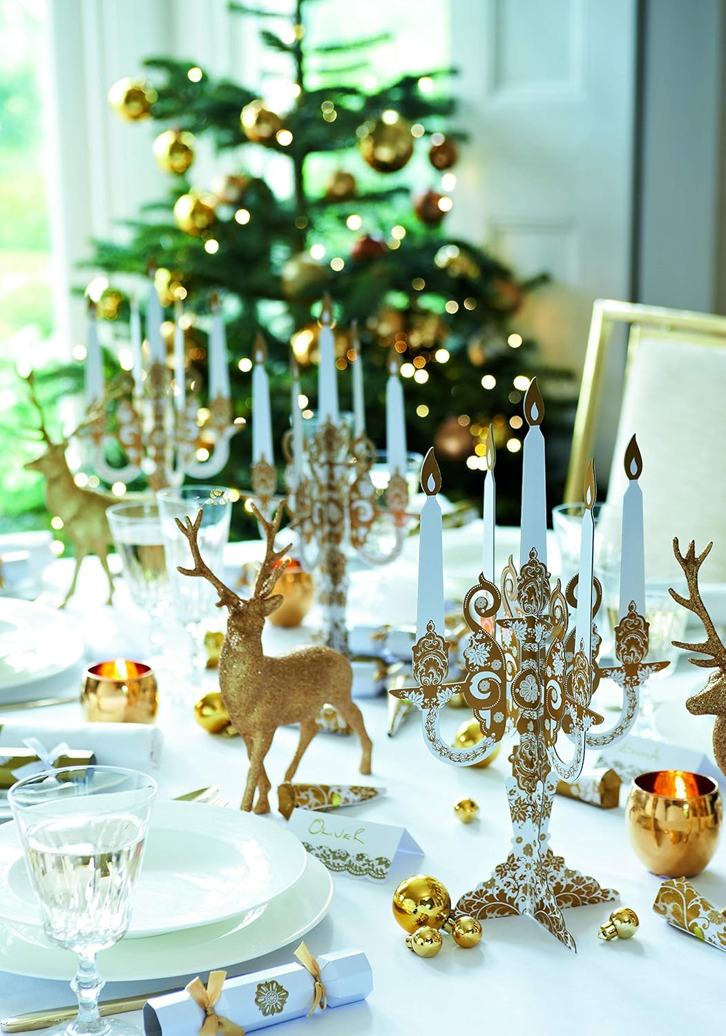 Gold Party Decorations Set - Elegant Gold Paper Plates for Weddings, Showers & Birthdays