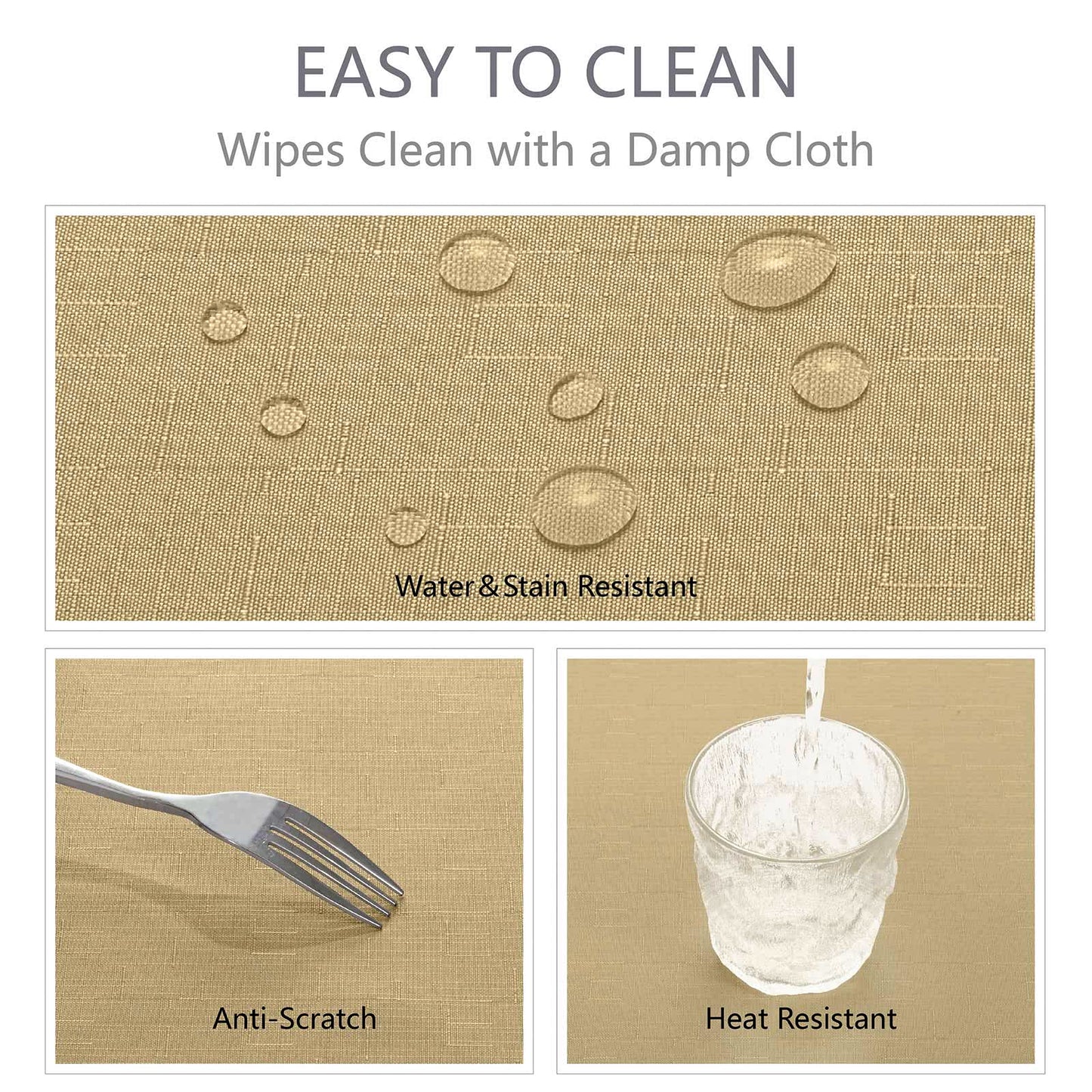 Veblandy Faux Linen Rectangle Tablecloth Waterproof 60x144 inch Table Cloth Stain and Wrinkle Resistant Washable, Decorative Fabric Table Cover for Dining, Kitchen, Wedding and Parties, Coffee