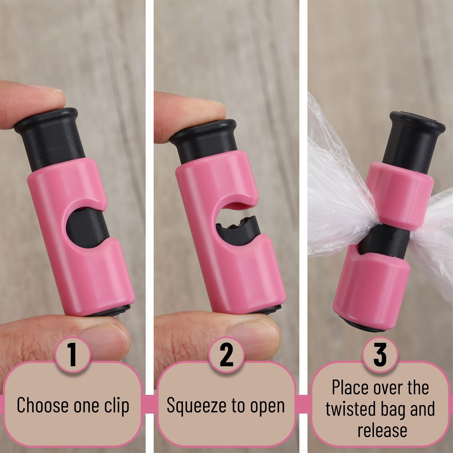Mr. Pen- Squeeze and Lock Bread Bag Clips, 2.4 Inch, 8 Pack, Multicolor Squeeze Lock Clips, Reusable Bag Closures for Bread, Snacks, Coffee, Food Storage, Fits Thick and Thin Bags