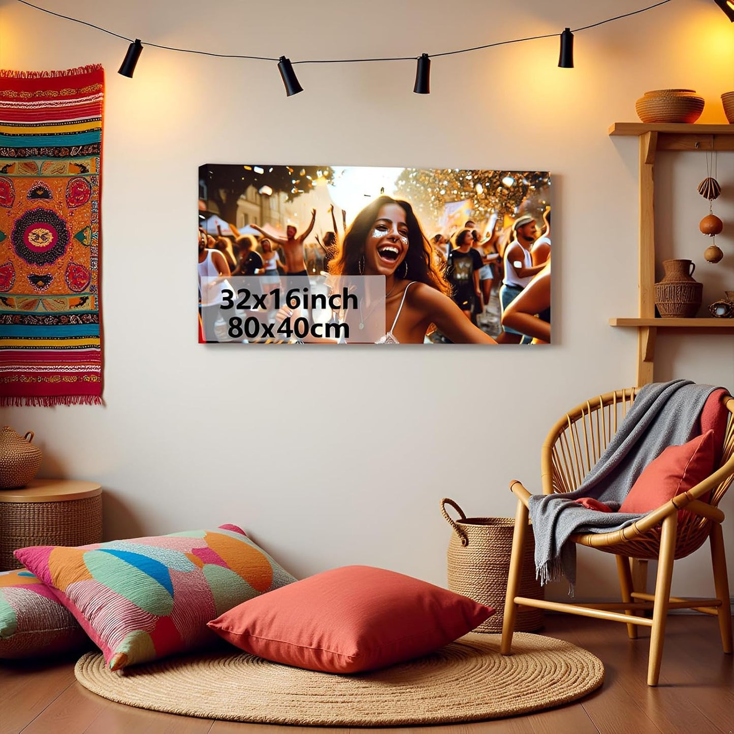 Personalized Canvas Prints by [Brand Name] - Transform Your Photos into Stunning Wall Art | Ideal Home Decor Gift (32”L x 16”W)