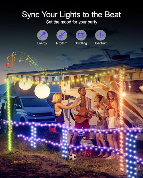 Ariceleo Fairy Lights - 32.8 ft USB Powered RGB String Lights with Remote & APP Control | Waterproof Copper Wire LED Twinkle Lights for Christmas, Weddings & Parties