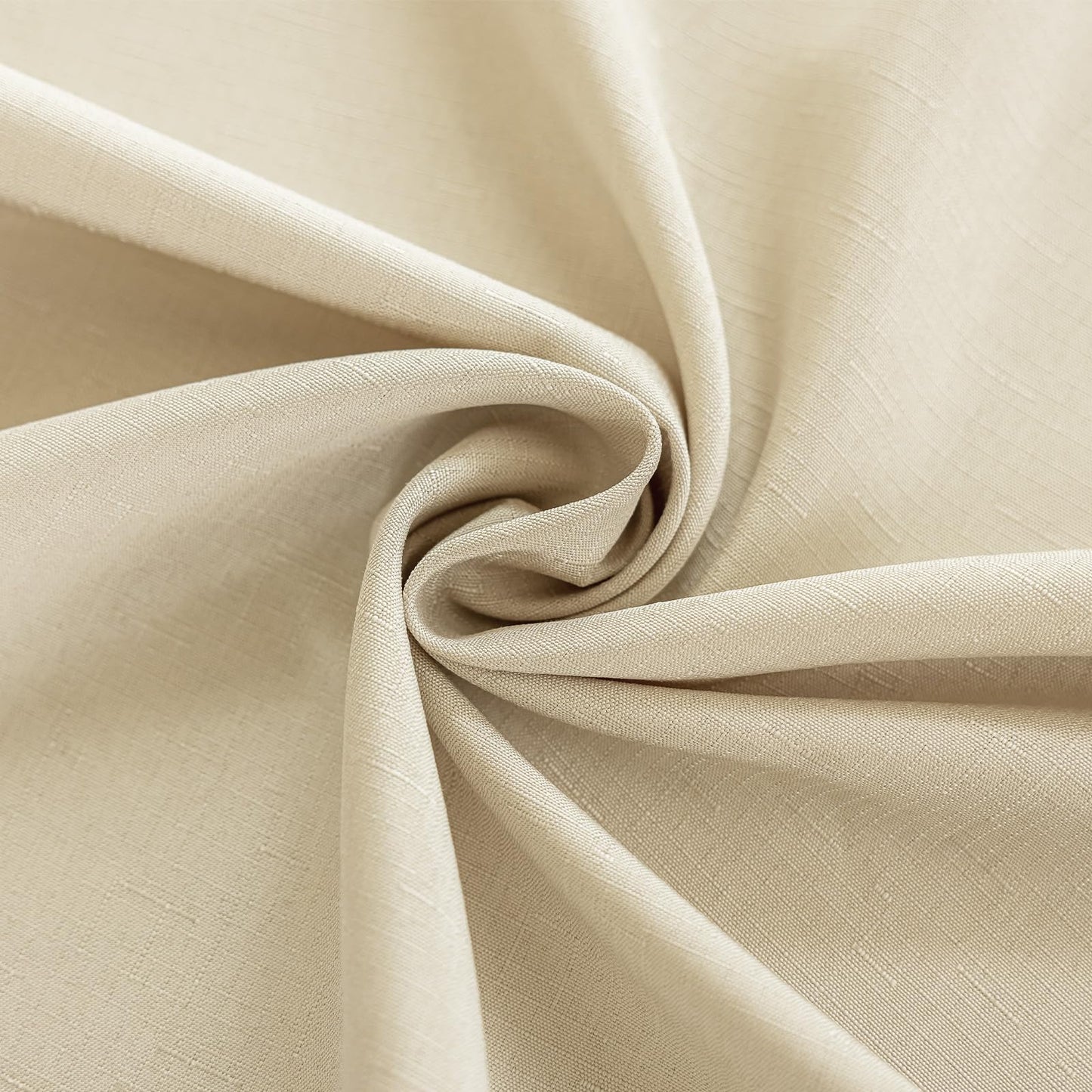Seenus Wipeable Table Cloth fot 6 Foot Rectangle Tables, Textured Beige Fabric Rectangular Tablecloth for 8-10 Seats Dining Banquet Party, 60 x 102 Inch