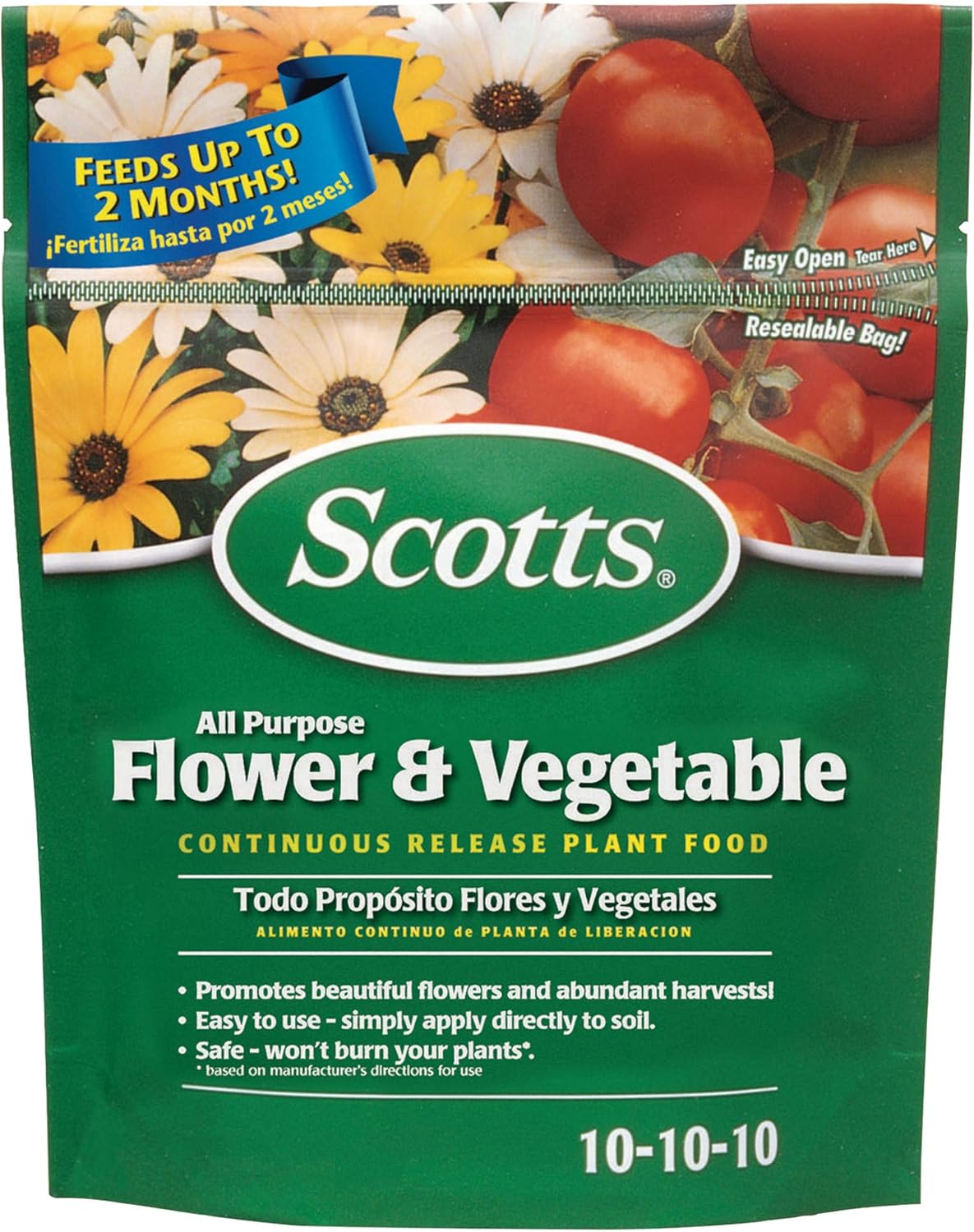 Scotts All-Purpose Plant Food - Continuous Release Formula for Outdoor Flowers & Vegetables | 3 lb