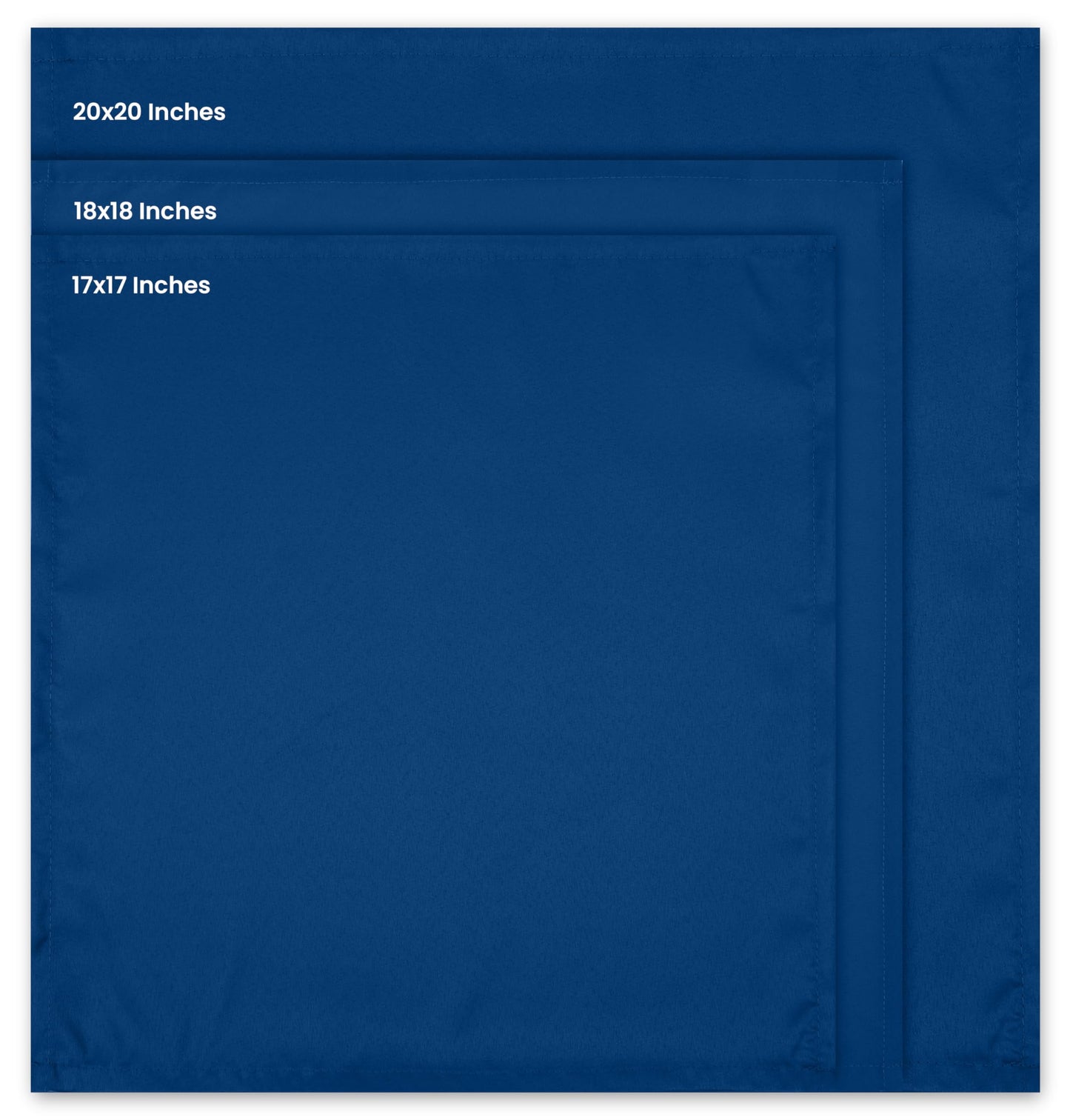 Utopia Home Royal Blue Cloth Napkins (12 Pack, 18x18 Inches), Ideal Dinner Napkins for Party, Wedding and Lunch/Dinner