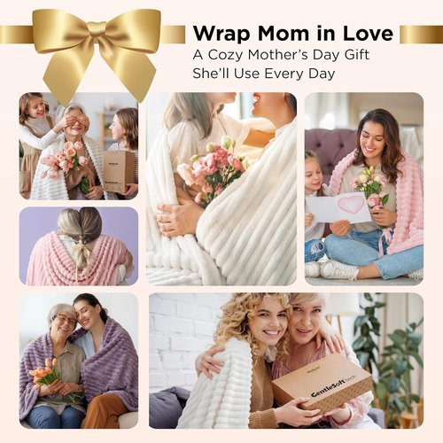 Bedsure GentleSoft Light Purple Throw Blanket - Cozy Soft Couch Blanket for Women | 50x60 Inches, Perfect Gift for Mom
