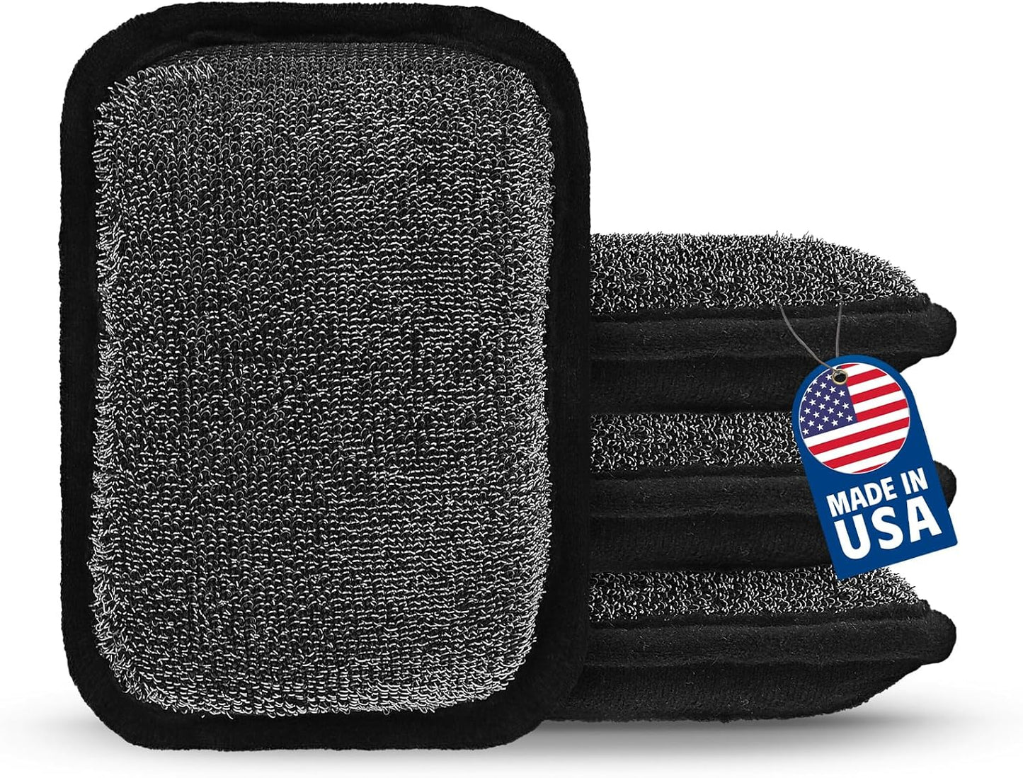 MEKER Grill Brush Replacement Pads - Ultra Safe Cleaning | 4-Pack Grill Cleaner Pads