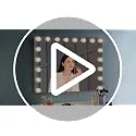 M MIVONDA Hollywood Makeup Vanity Mirror 26x22 with 18 Dimmable LED Bulbs