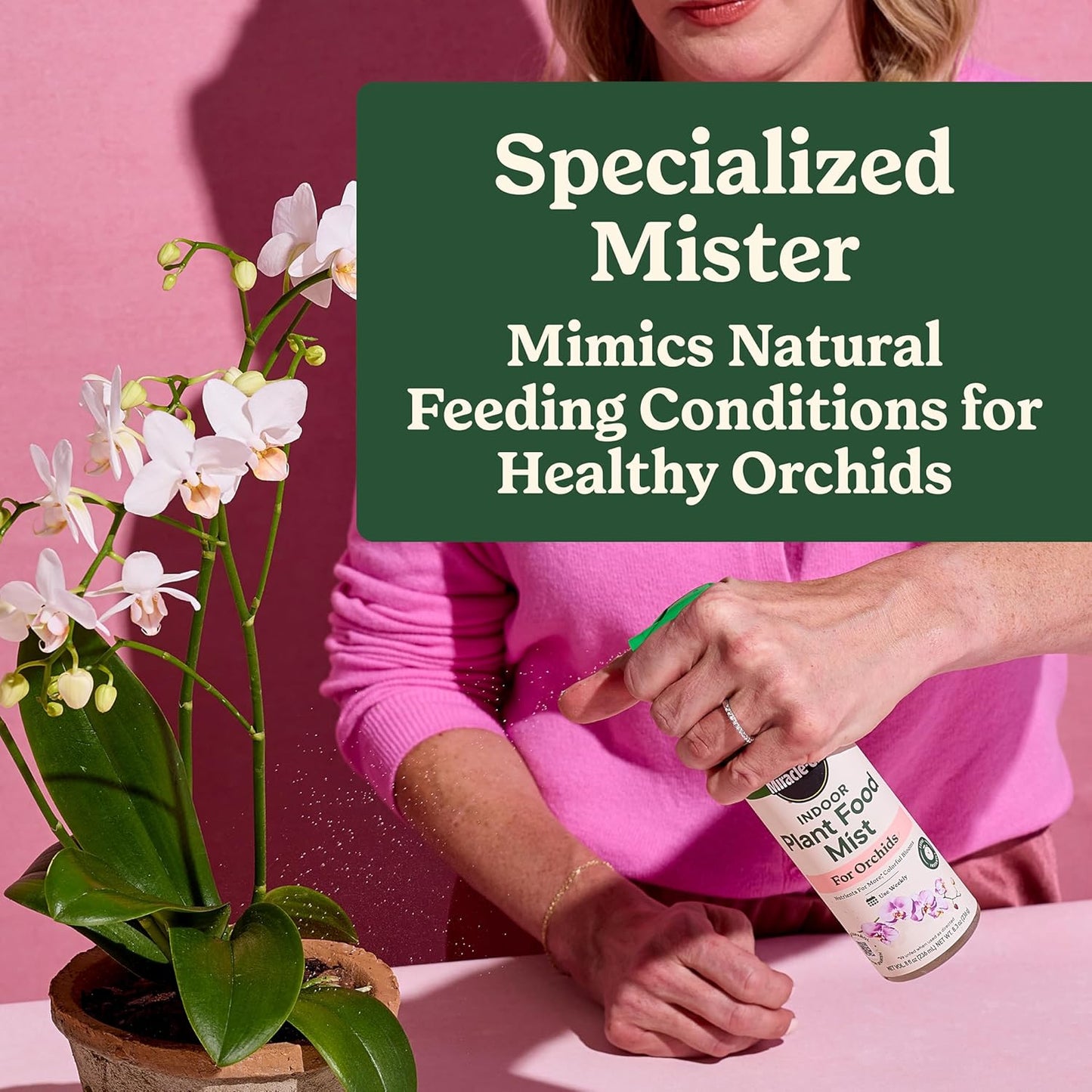 Miracle-Gro Indoor Plant Food Mist - Orchid Plant Nourishment | 8 Fl. Oz., 2-Pack