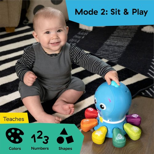 Baby Einstein Ocean Explorers - 4-in-1 Crawl & Chase Activity Learning Toy | Music & Lights for Ages 3 Months to 5 Years