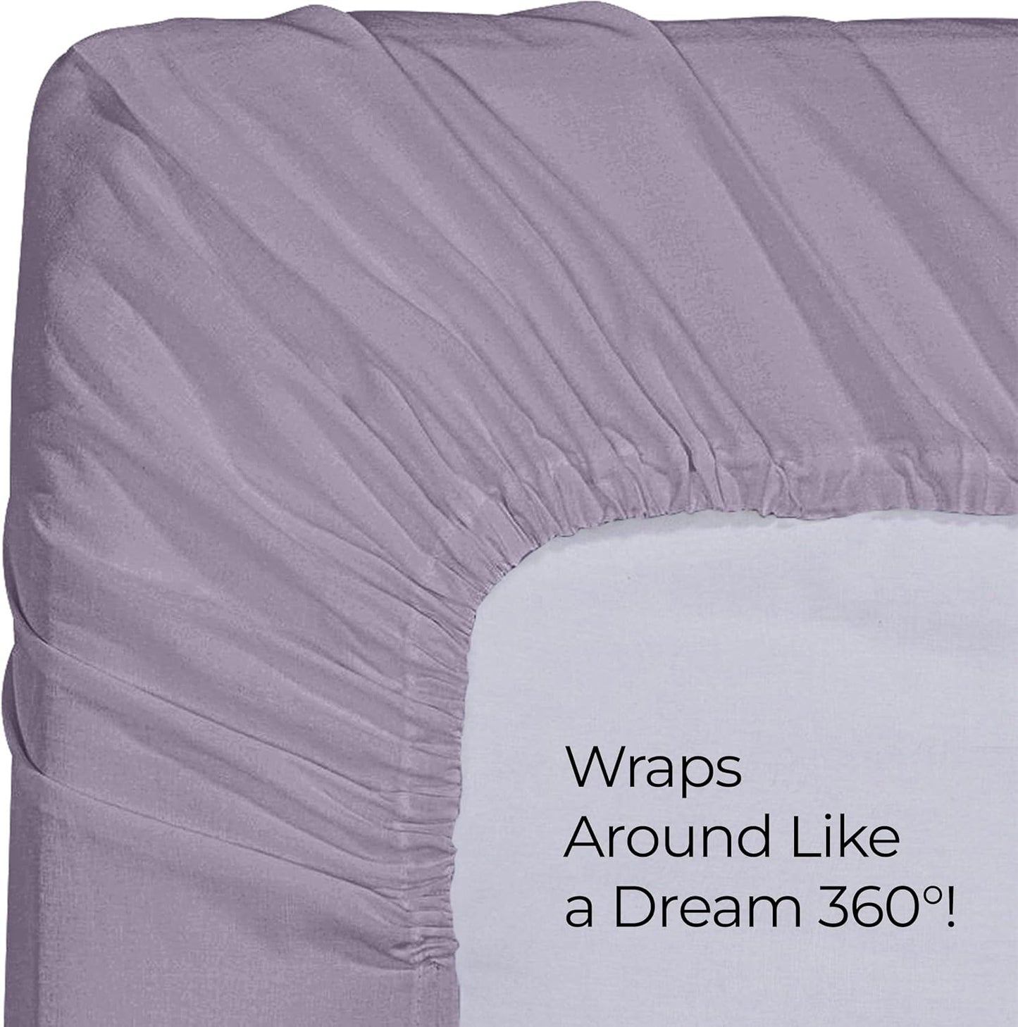 Utopia Bedding Twin Fitted Sheet - Soft Microfiber with Deep Pockets - Fade Resistant - Lavender