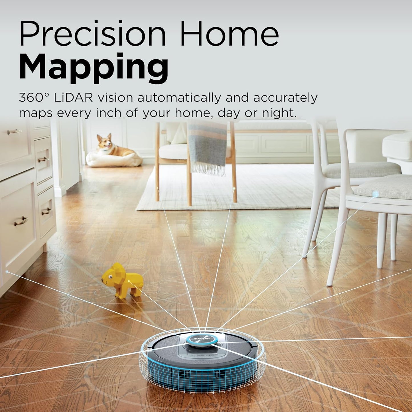 Shark PowerDetect Self-Empty Robot Vacuum - NeverStuck Technology for Deep Cleaning Carpets & Hard Floors | XL 60-Day Capacity, Black