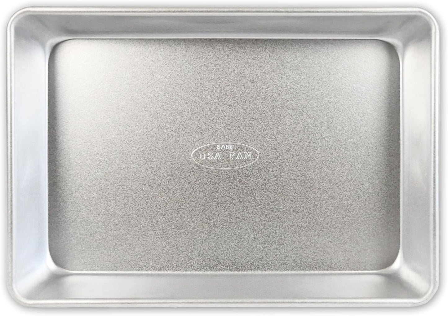 USA Pan Rectangular Cake Pan - Uncoated Aluminized Steel, 9 x 13-Inch for Perfect Baking