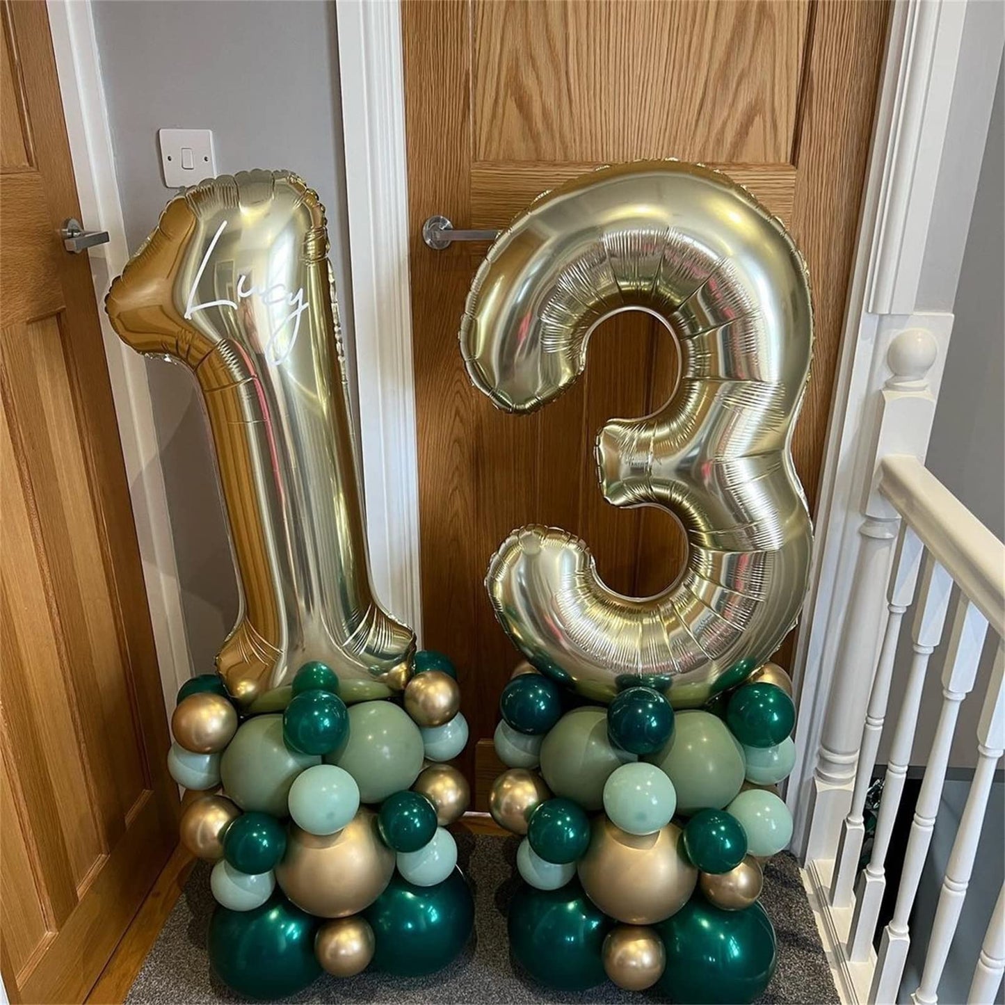 Champagne Gold Number 1 Balloons, 40 In Large Light Gold Number 1 Foil Helium Balloons for Girls Women, Self Inflating Number Balloons 0-9 for Men Boys 1st 10th Birthday Anniversary Party Decoration
