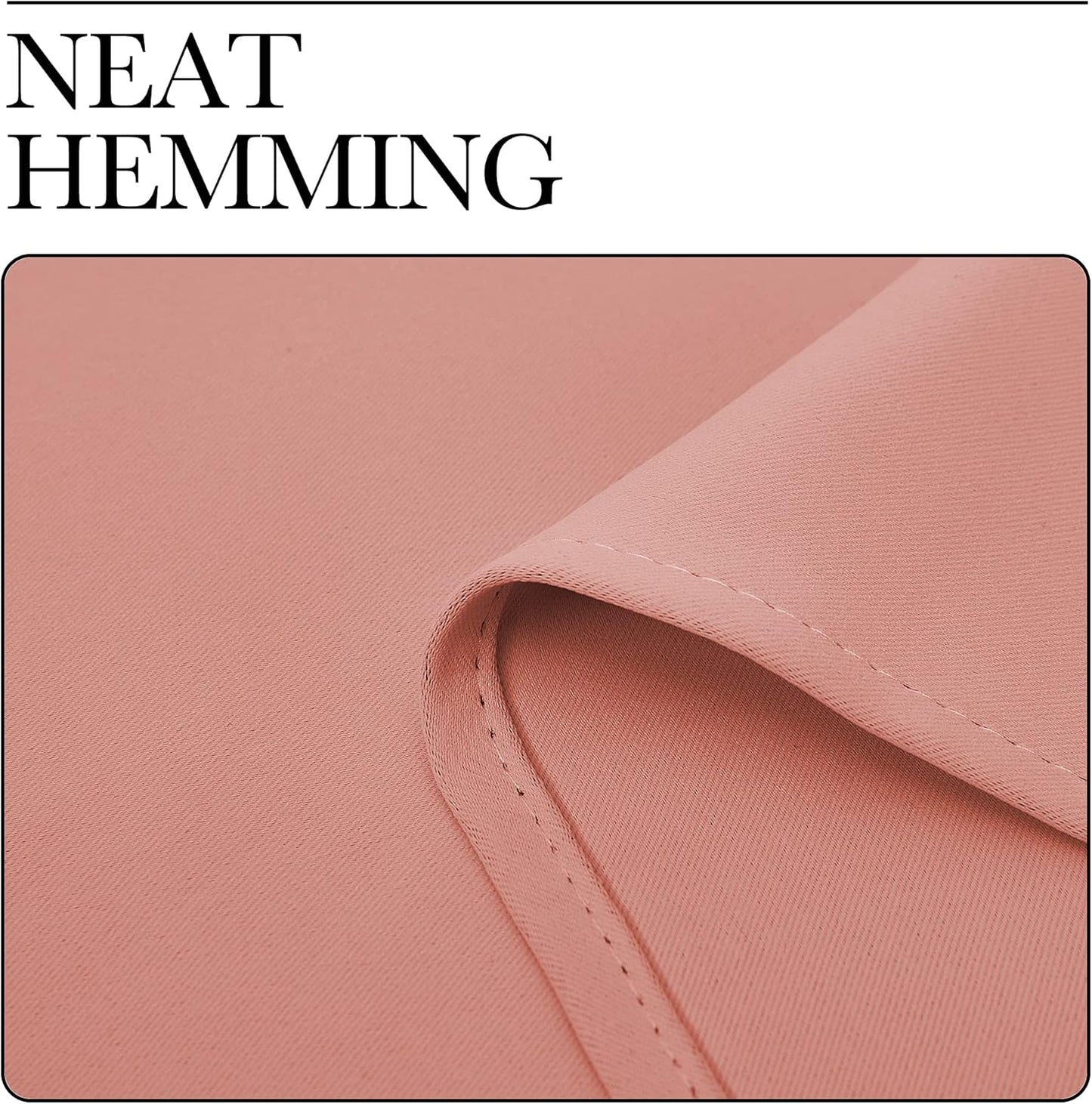 NICETOWN Grommet Blackout Curtains - Light Blocking Draperies for Bedroom & Nursery | Coral, 2 Panels, 42x63 Inches