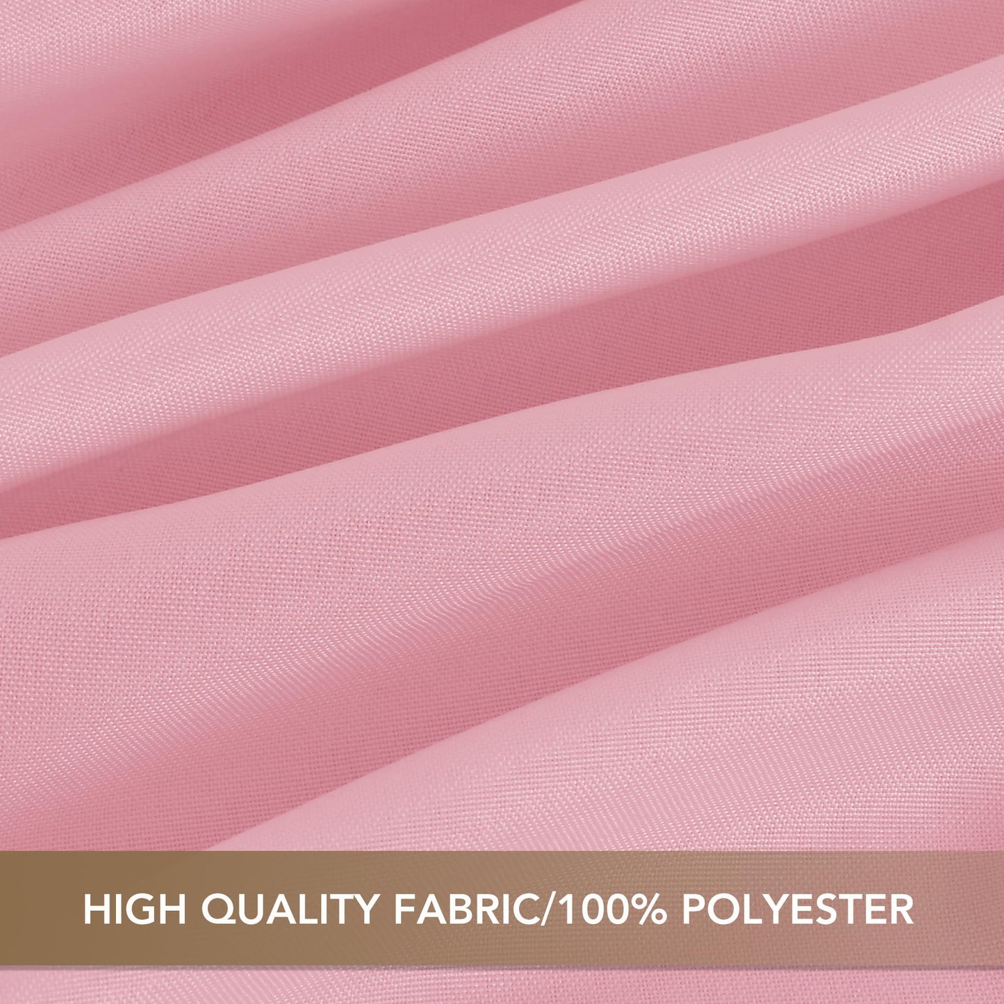 sancua Round tablecloth 90 Inch Diameter, 8 Pack - Circle Polyester Fabric Table cloth for Wedding Christmas Party Reception Banquet Birthday, Washable Formal Table Cover (Fit 30-72 Inch Tables), Pink