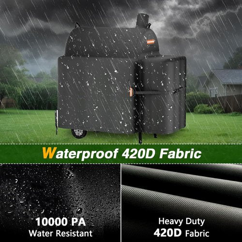 EVRBUL Outdoor Grill Cover - Waterproof 420D BBQ Protection for Royal Gourmet CC1830V 30" Grill | 43" L x 28" W x 45" H
