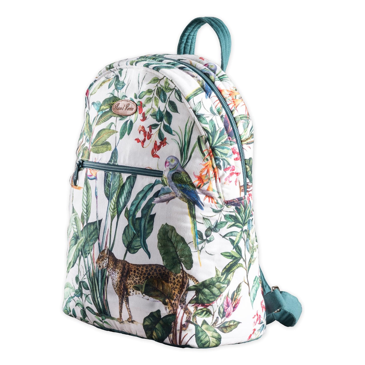 Maison d' Hermine Backpack for Women Men Cotton Shoulder Multipurpose Rucksack with Small Pouch Lightweight Multi Pocket Bag for Travel Work Beach Perfect for Mothers Day Gifts - Wild