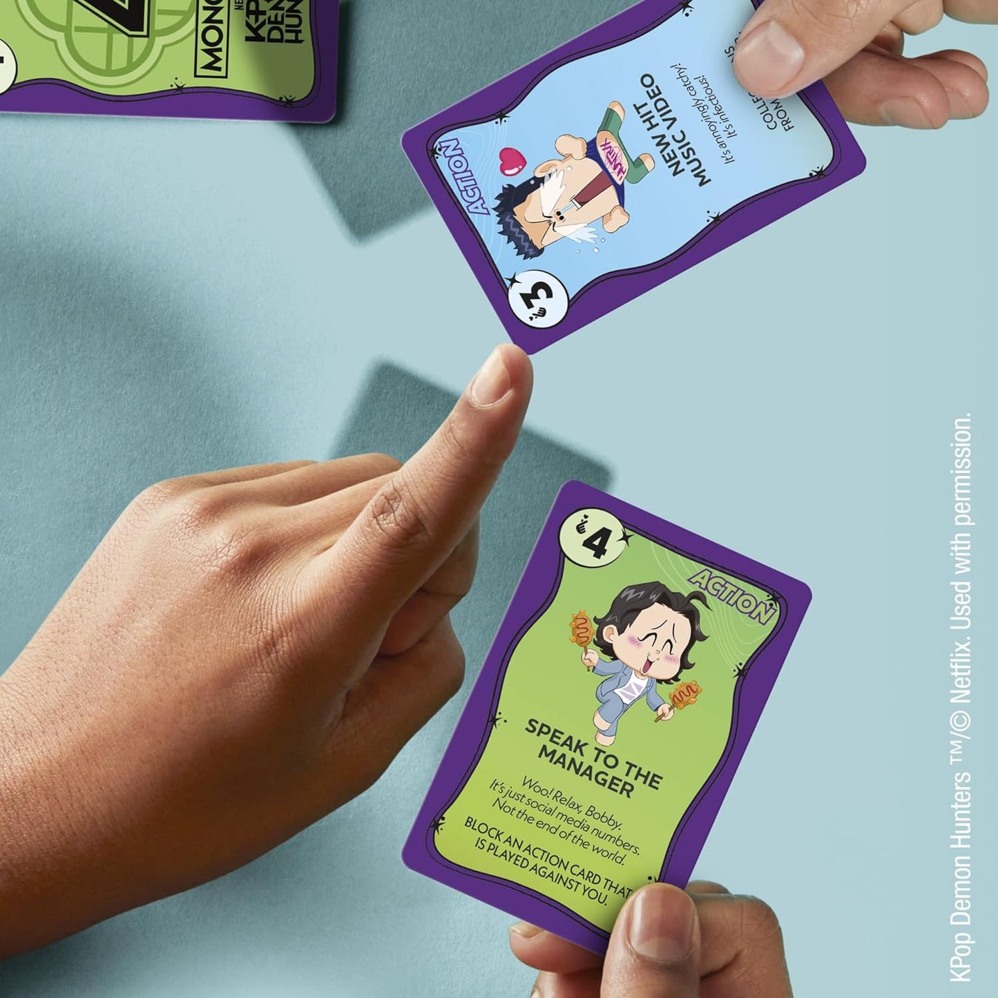 Monopoly Deal | Kpop Demon Hunters Card Game for Family Fun | 2-5 Players | Quick 15-Minute Play