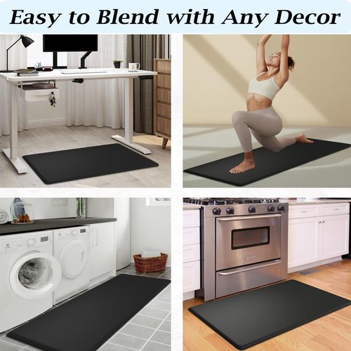 Artnice Kitchen Mats for Floor, 3/4 Inch Thick Anti Fatigue Mats for Kitchen Floor, Non-Slip Standing Desk Mat, Waterproof Cushioned Kitchen Rugs for Home, Office, Sink, Laundry (17.3" x 28")