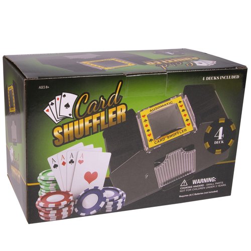 Automatic Card Shuffler, Card Shuffler 4 Deck Automatic, Standard sized Cards, Battery-Operated card dealer machine, Uno Card Shuffler Machine, Electric Casino Card Shuffler Blackjack, Texas Hold'em