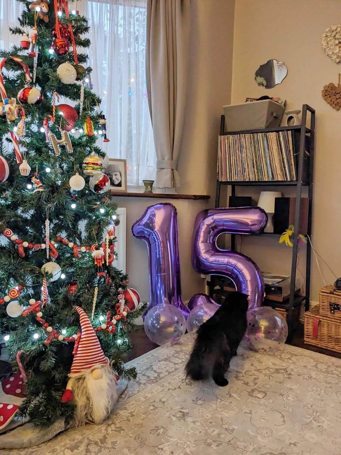 Purple 50th Birthday Balloons - 40 Inch Foil Number Decoration for Men & Women | Party Supplies