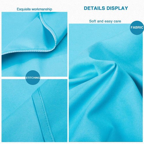 FLXXIE Pillow Cases - Soft Microfiber Standard Size Pillow Covers | Wrinkle & Stain Resistant, 2-Piece Set, 20x26, Blue