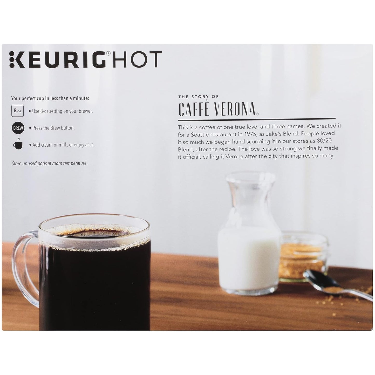 Starbucks Caffe Verona K-Cup Pods - Rich, Dark Roast Coffee - 32 Count Pack