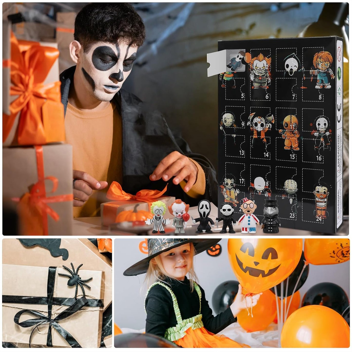 2025 Halloween Advent Calendar - Countdown Calendar with 24 Classic Doll Collectibles for Kids & Adults