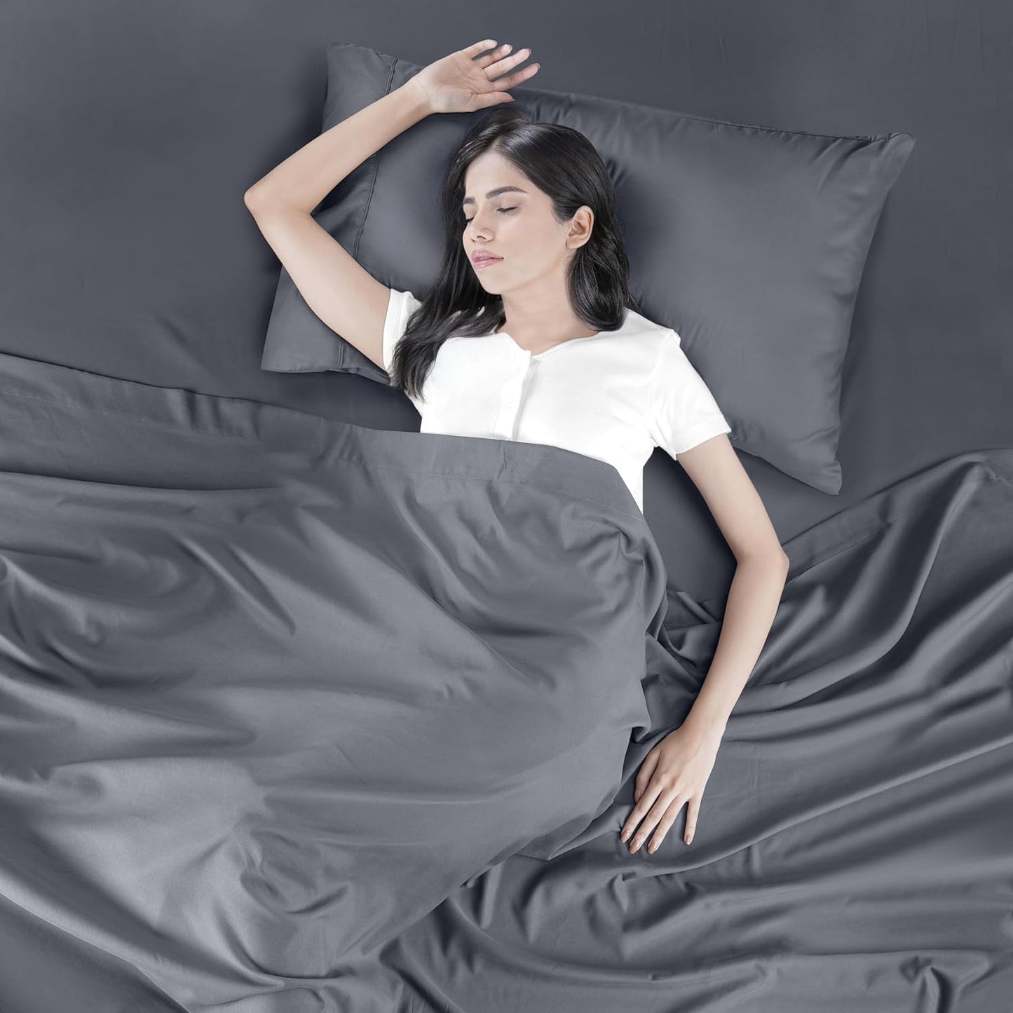 Utopia Bedding Twin Bed Sheets Set - Soft Brushed Microfiber | Fade & Shrinkage Resistant - Grey