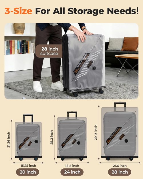 BAGSMART Rechargeable Wireless Pump Travel Storage Bags - 21-Piece Vacuum Compression Set for Clothing & Home