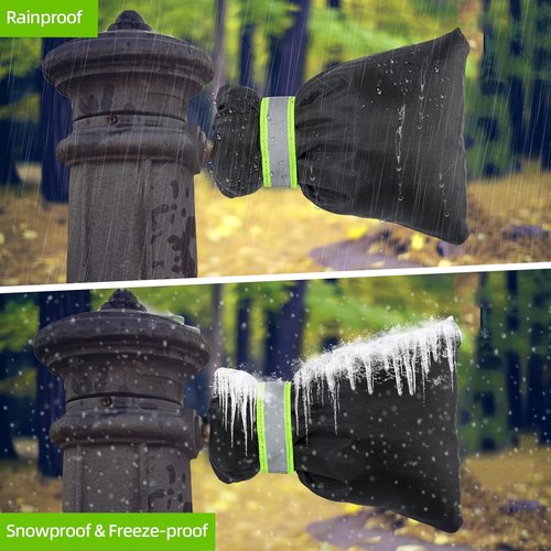 Insoma Pro Outdoor Faucet Cover - Thick Insulation for Winter Freeze Protection | 7.1" W x 8.7" H, 2 Pack