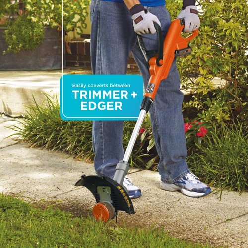 BLACK+DECKER 20V MAX Cordless String Trimmer & Edger - 12 Inch Steel Deck, Auto Spool Feed, Battery Included