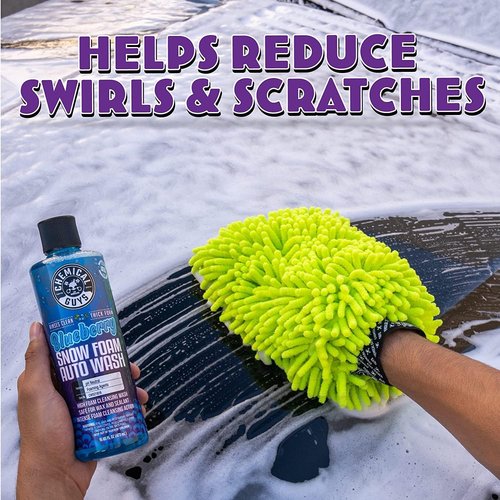 Chemical Guys Big Mouth Max Release Foam Cannon | Blueberry Snow Foam Car Wash Soap - 64 fl oz for Cars, Trucks, SUVs, RVs & Boats