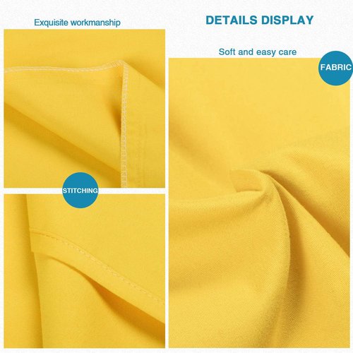 FLXXIE Pillow Cases - Soft Microfiber Standard Size Pillow Covers | Wrinkle & Stain Resistant, 2-Piece Set, 20x26, Yellow