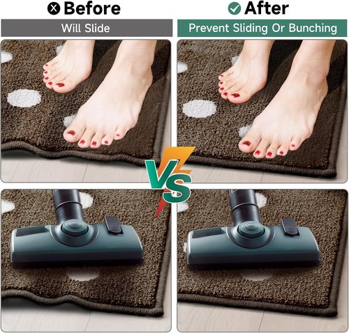 BALEINE Non-Slip Rug Pad - Extra Thick Gripper for Hardwood Floors | 8'x10' Size