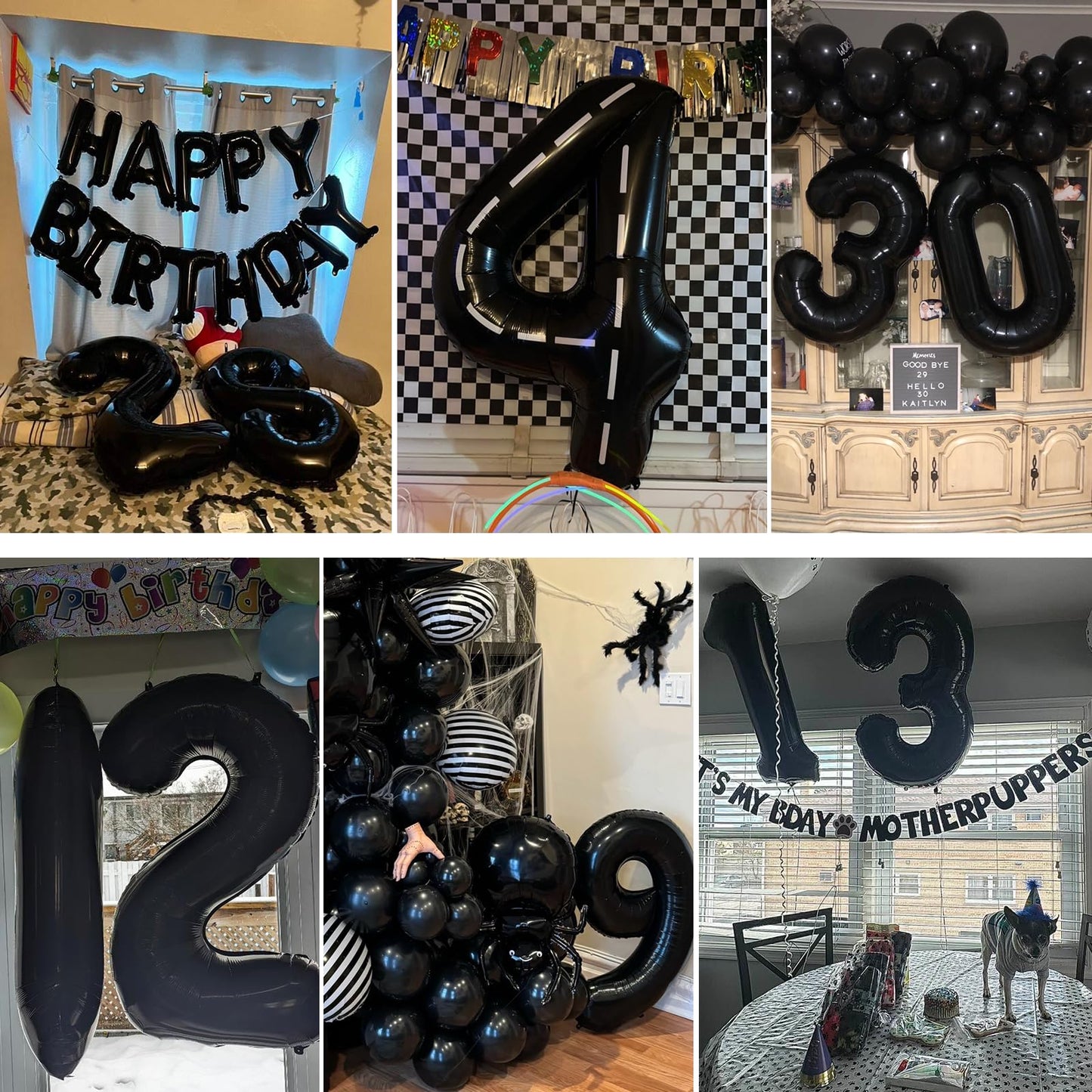 Smlpuame 40 inch Number Balloon 0-9 Green Large Number 16 Balloons,Digital Balloons for Birthday Party Celebration Decorations Supplies, Helium Foil Number Balloons for Wedding Anniversary