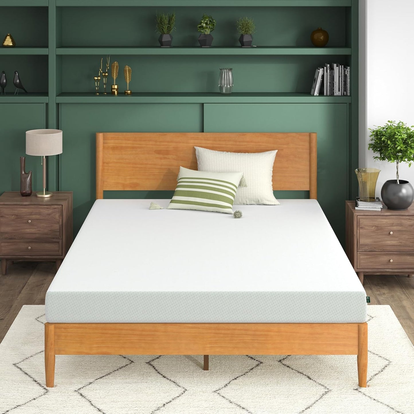 Zinus 6 Inch Green Tea Memory Foam Mattress - Full Size, Fiberglass Free, CertiPUR-US Certified