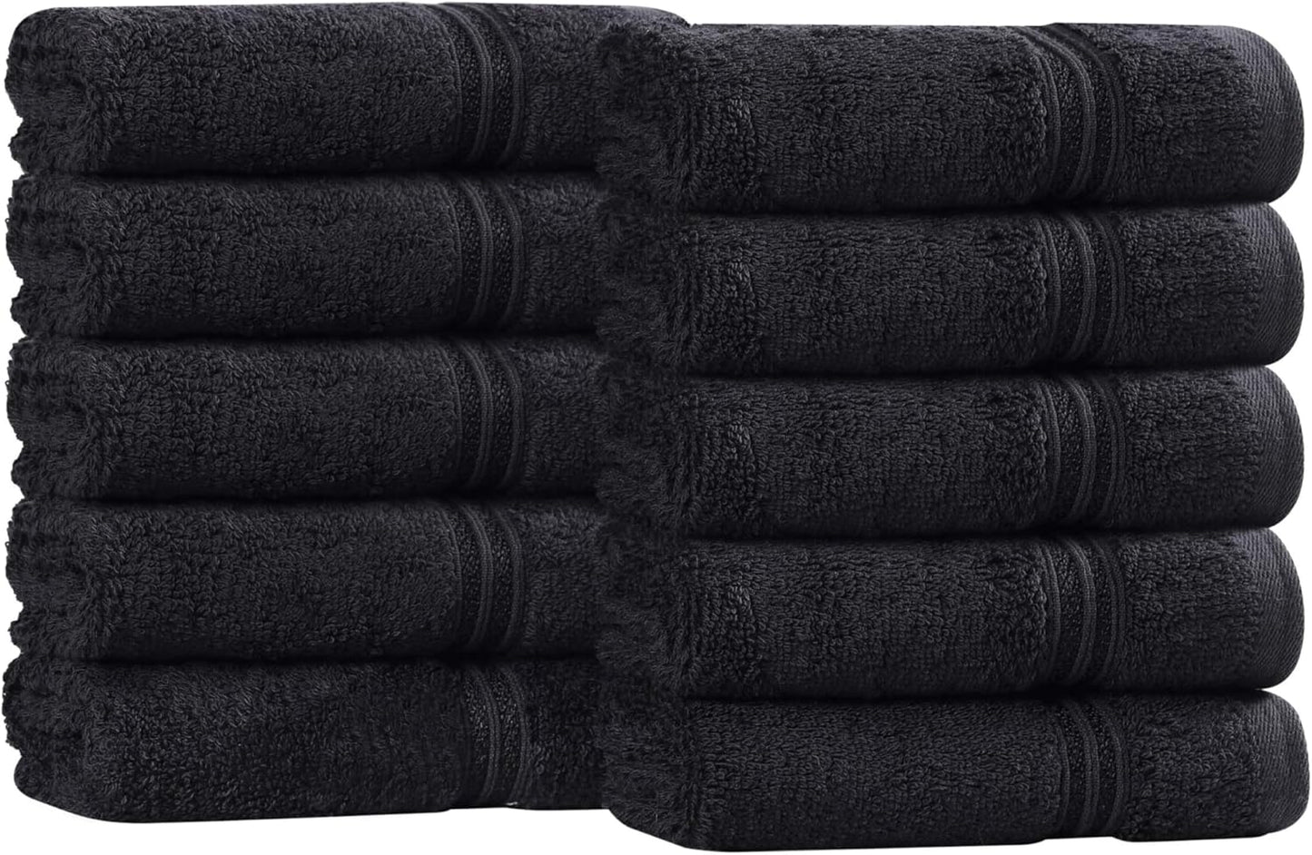 Superior Egyptian Cotton 6-Piece Towel Set, Bathroom Essentials, Towels For Bathroom, Apartment, Airbnb, Guest Bath, Face, Hand, Bath Towels, Washcloths, Absorbent, Fast Drying, Royal Purple