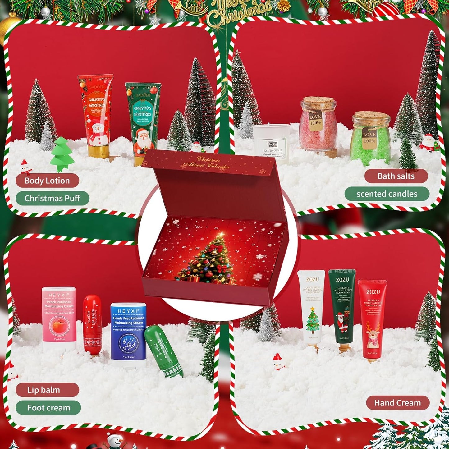 Regine Switzerland Beauty Advent Calendar 2025 - 24 Days of Makeup & Skincare Gifts for Women & Teens