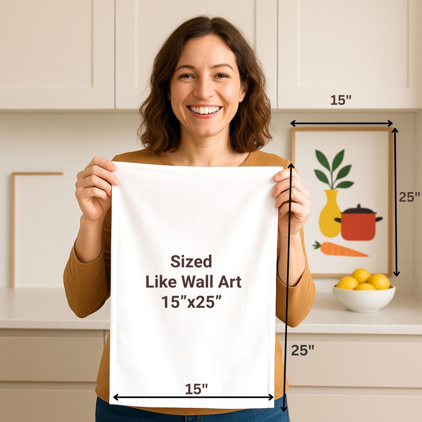 WHITESTEM Flour Sack Towels | Tea Towel for Crafts | Kitchen Dish Cotton Blank Towel for Embroidery | Baking Bread Proofing Linen Cover | Thick Absorbent Quick Dry | 12 Pack 15"x25" Natural