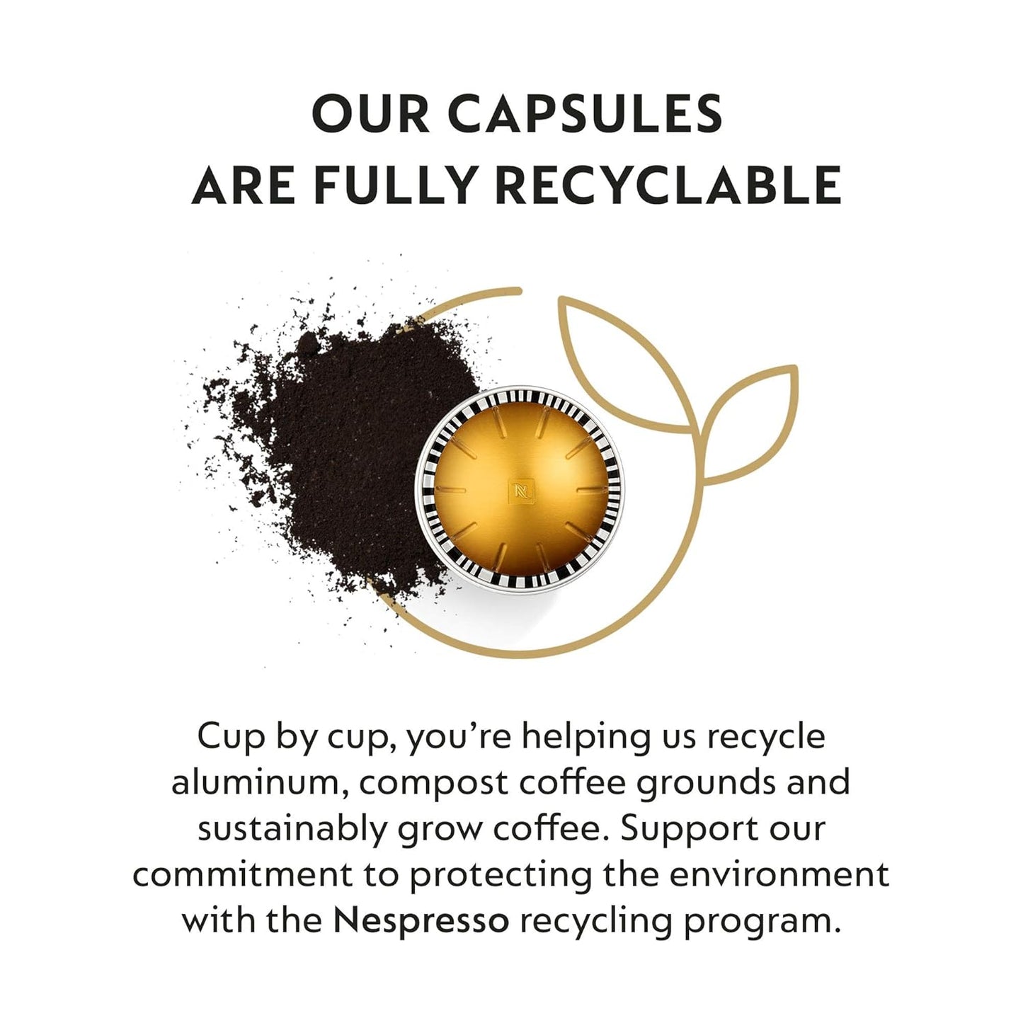 Nespresso Vertuo Capsules - Voltesso Mild Roast Espresso Pods | 50-Count, Brews 1.35oz