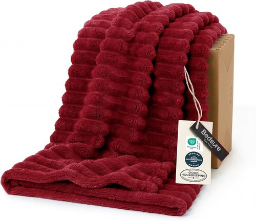 Bedsure GentleSoft Twin Blanket - Cozy Scarlet Sage Throw for Women | Soft, Large 66x90 Inches