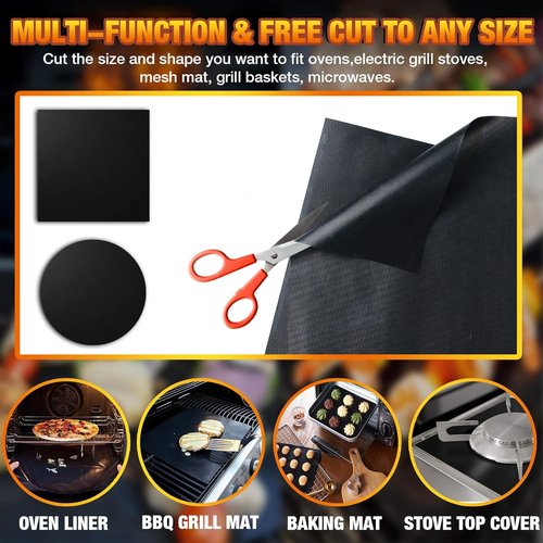 Heavy Duty Oven Liners by [Brand Name] - Non-Stick Floor Protectors | 16 x 24 Inches, Heat Resistant to 500°F